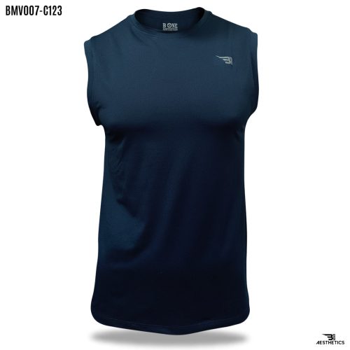 men's dark blue arm cut