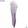 pastel purple crossover high-waist mesh legging