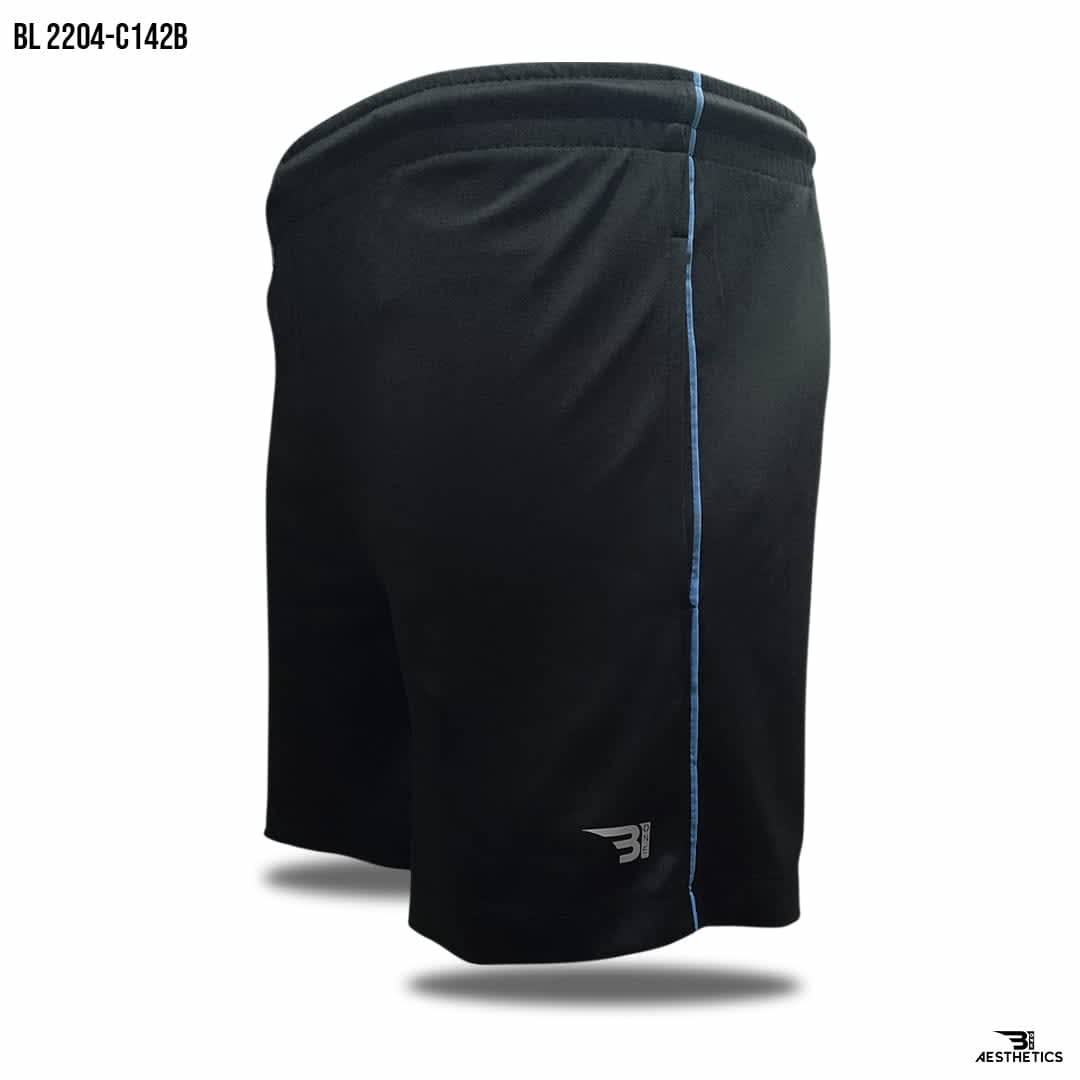 light blue cord contrast black short