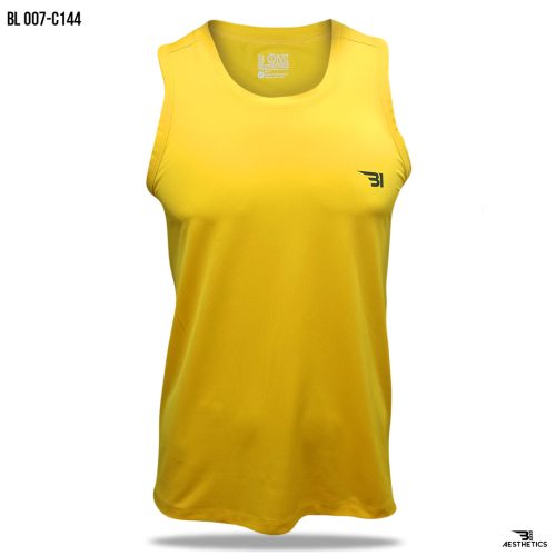 men's yellow tank top