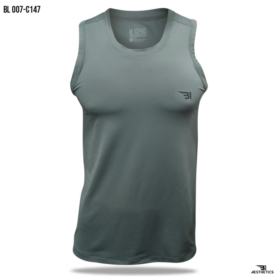 men's gunmetal gray tank top
