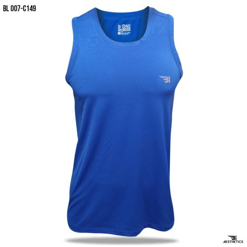 men's blue tank top