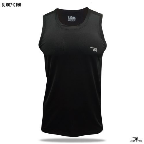 men's classic black tank top