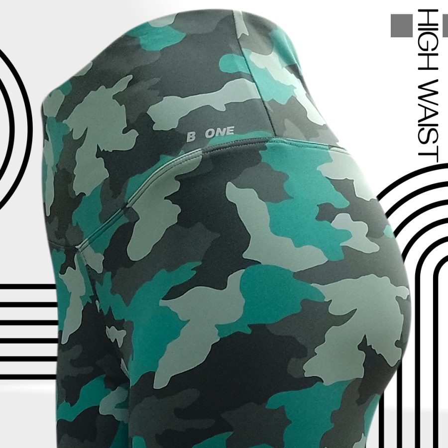 high rise camo leggings
