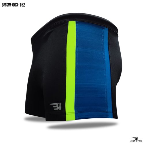 cord contrast black swim short