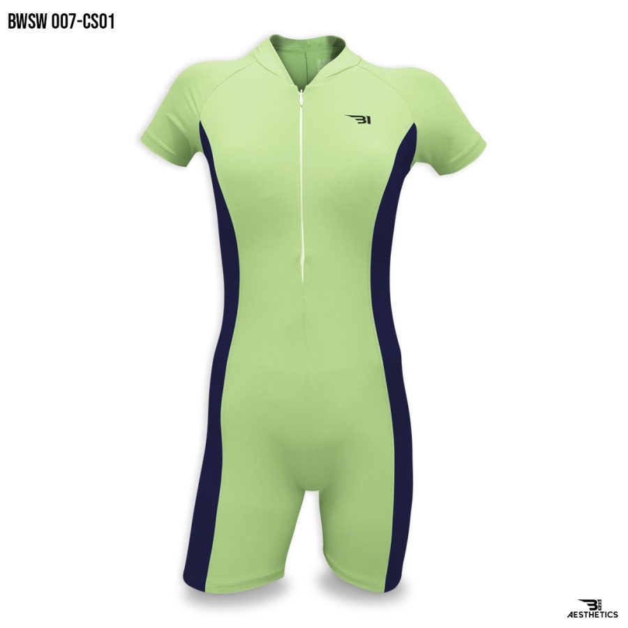 one piece pistachio green swimsuit
