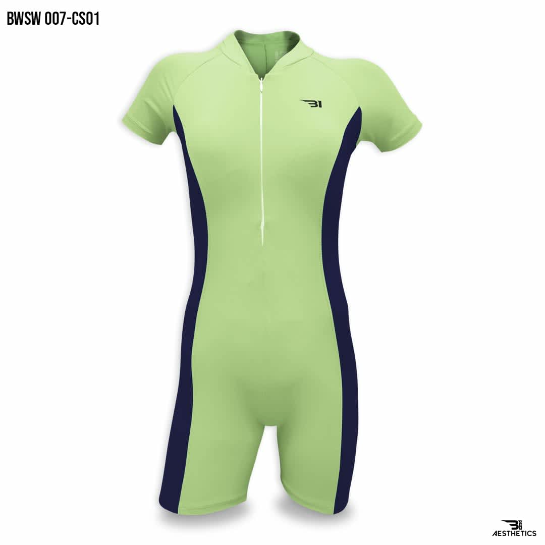 one piece pistachio green swimsuit
