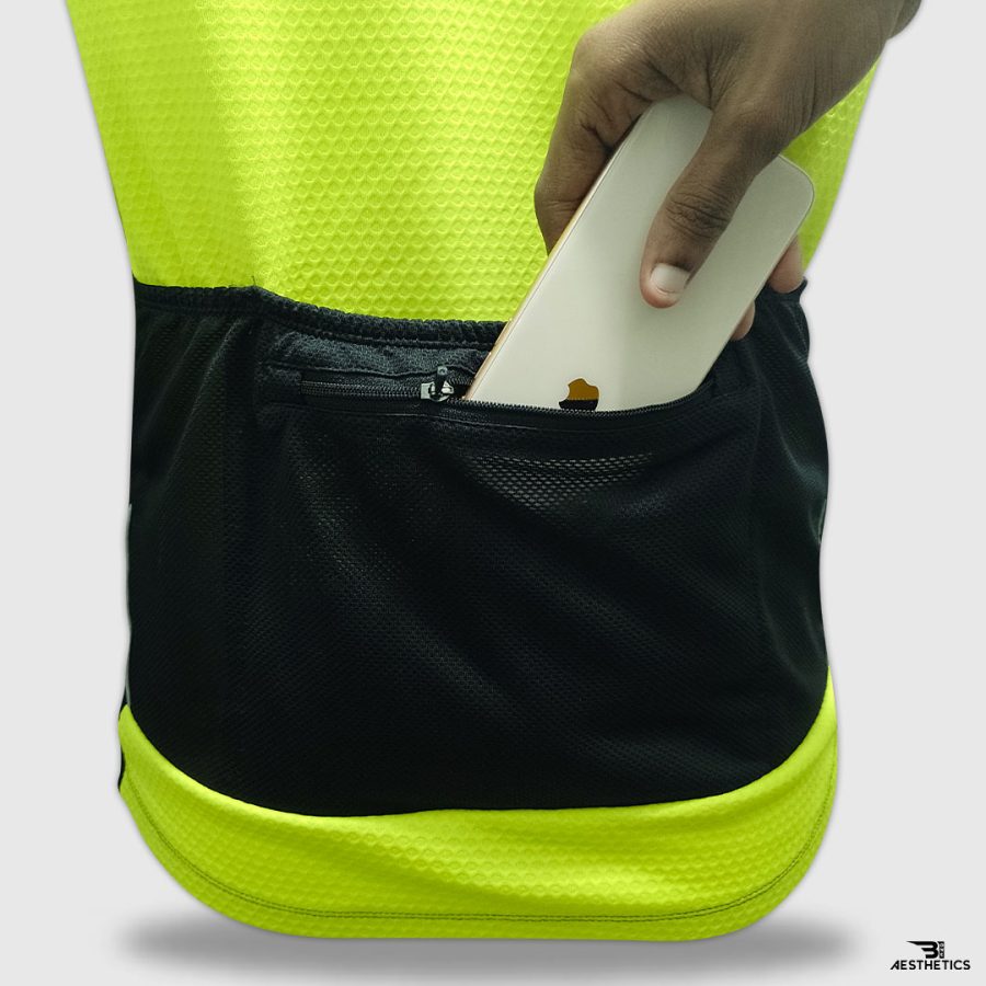 neon green cycling jersey
