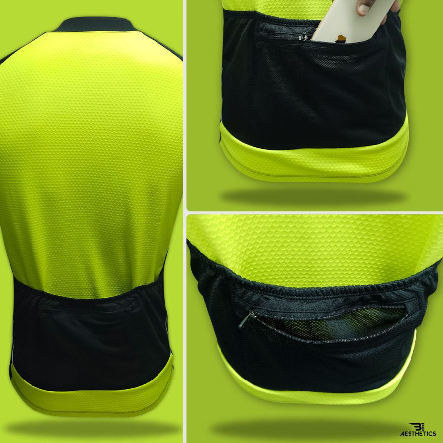 neon green cycling jersey