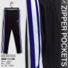 kids blue stripe black bottom