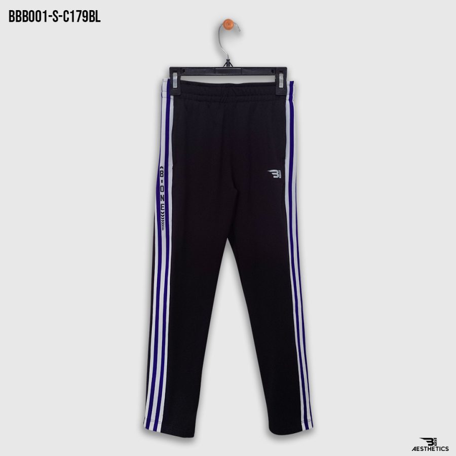kids blue stripe black bottom