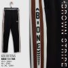 kids brown stripe black bottom