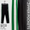 kids green stripe black bottom