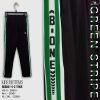 kids green stripe black bottom