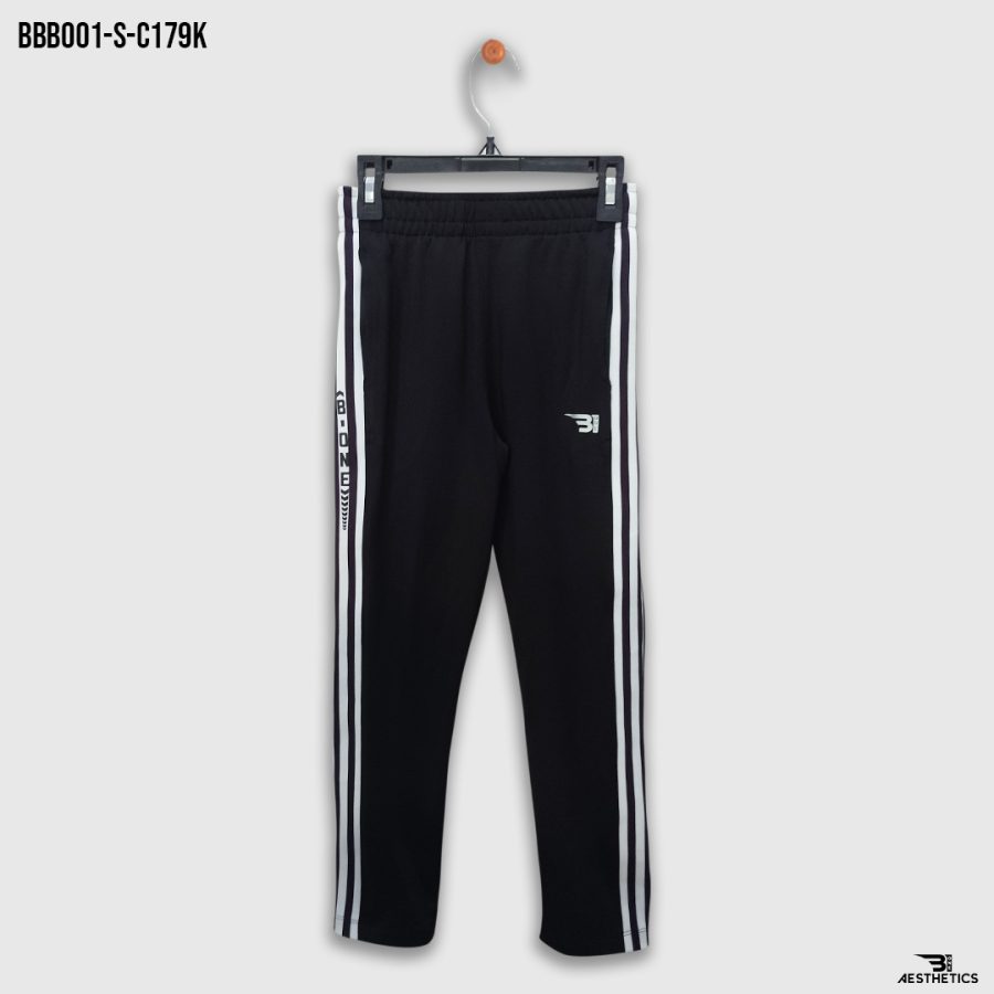 kids black stripe black bottom