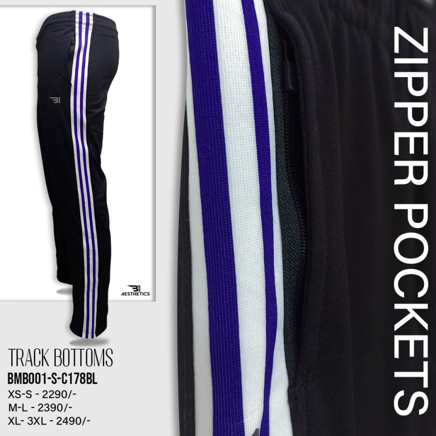 blue stripe black bottom