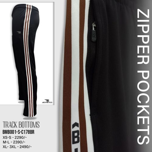 brown stripe black bottom