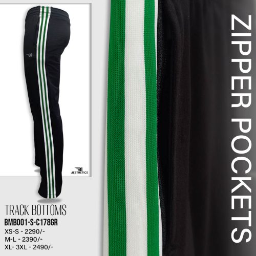 green stripe black bottom
