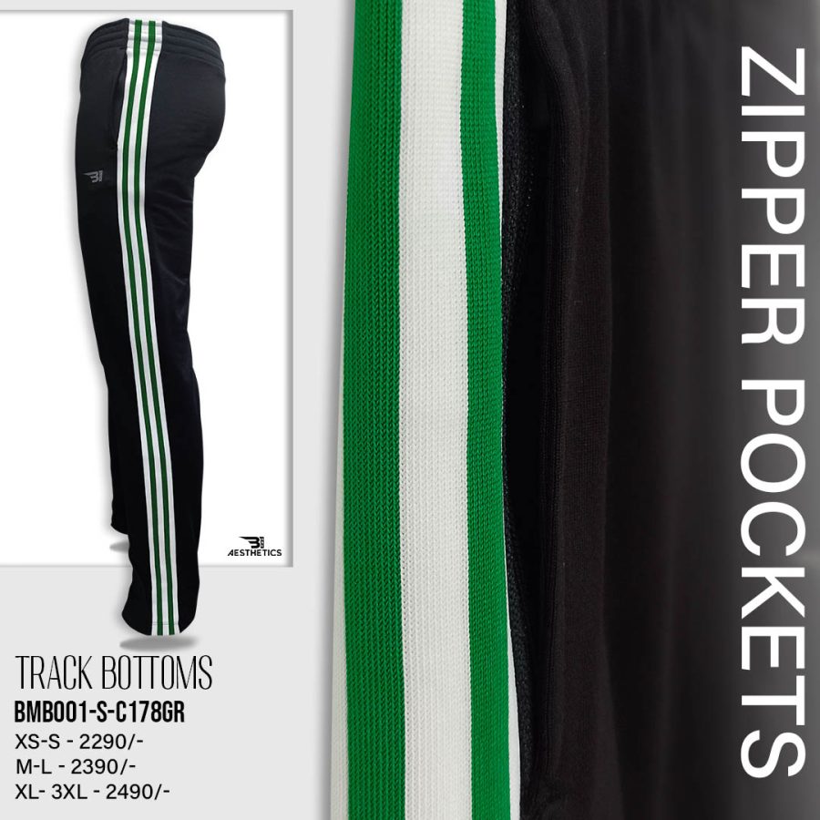 green stripe black bottom