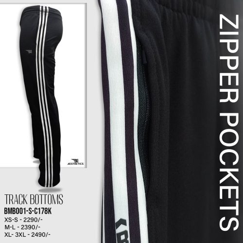 black stripe black bottom