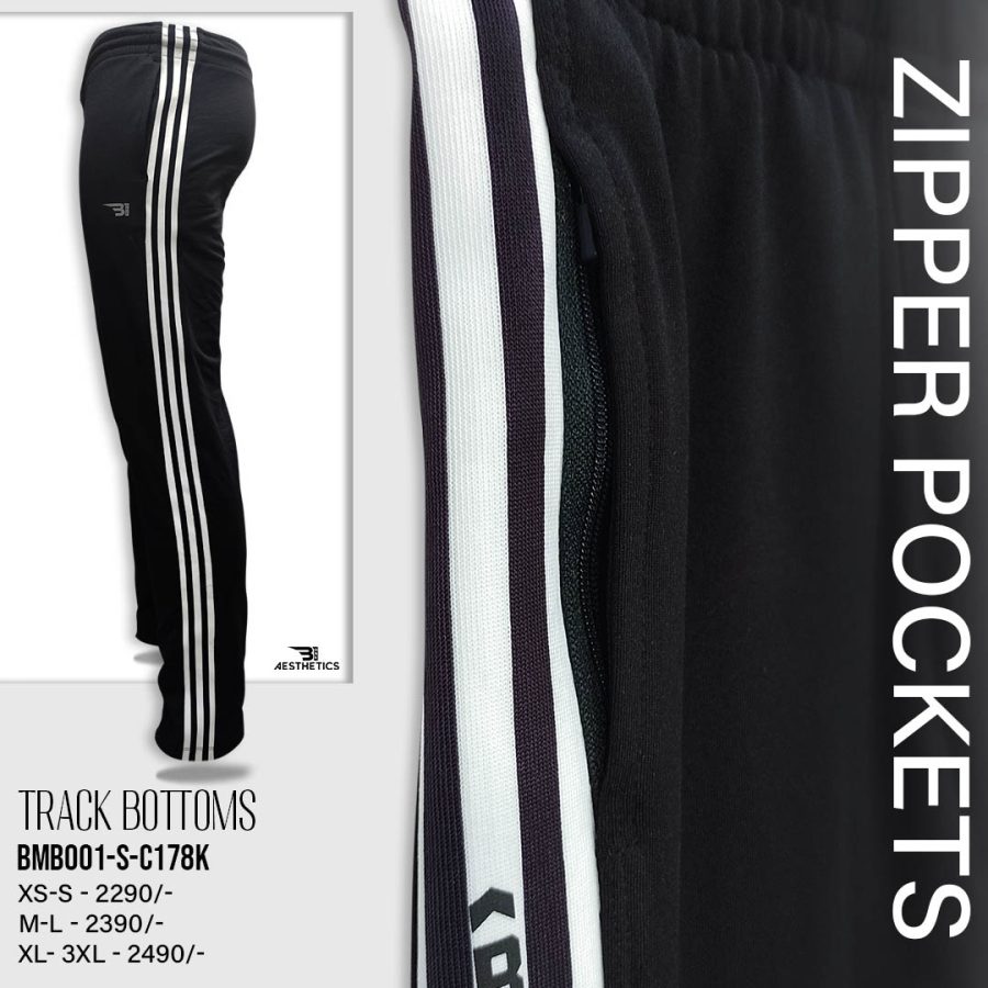 black stripe black bottom