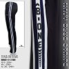 navy blue stripe black bottom
