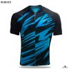 blue black abstract cycling jersey