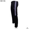 blue contrast full black track bottoms