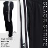 black contrast full black track bottoms