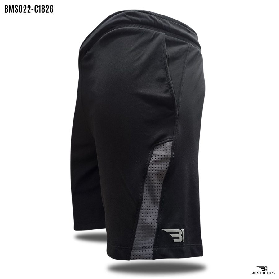 gray front contrast shorts