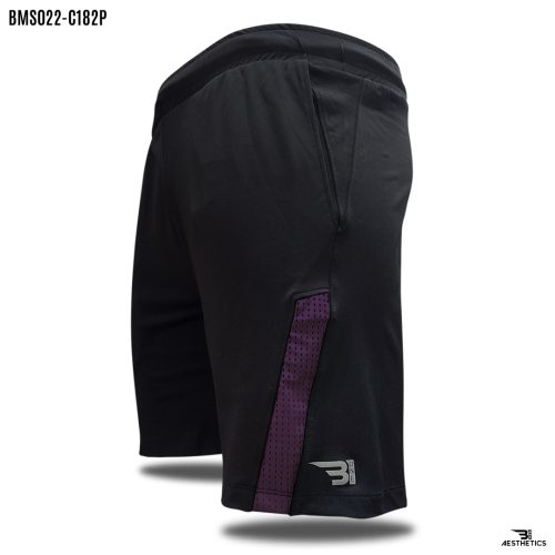 purple front contrast shorts