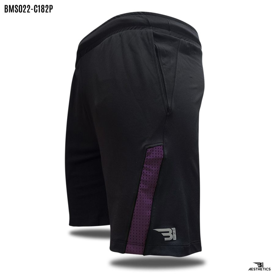 purple front contrast shorts