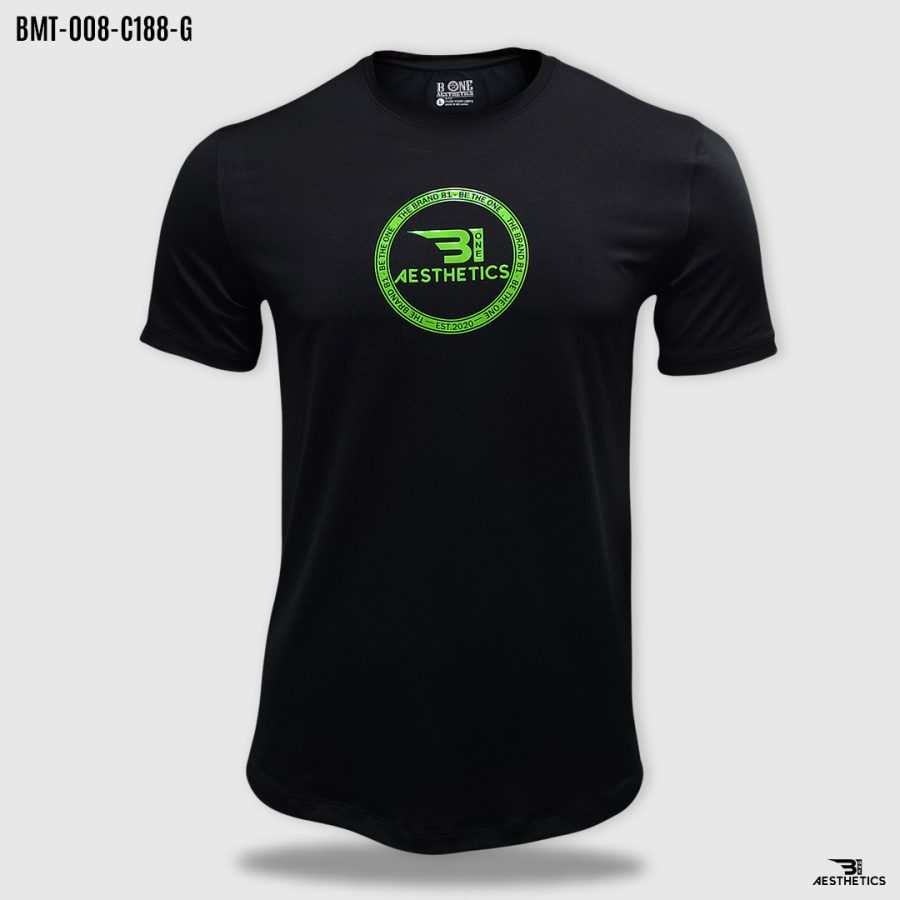 back to black flex green print t-shirt