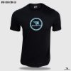 back to black light blue print t-shirt
