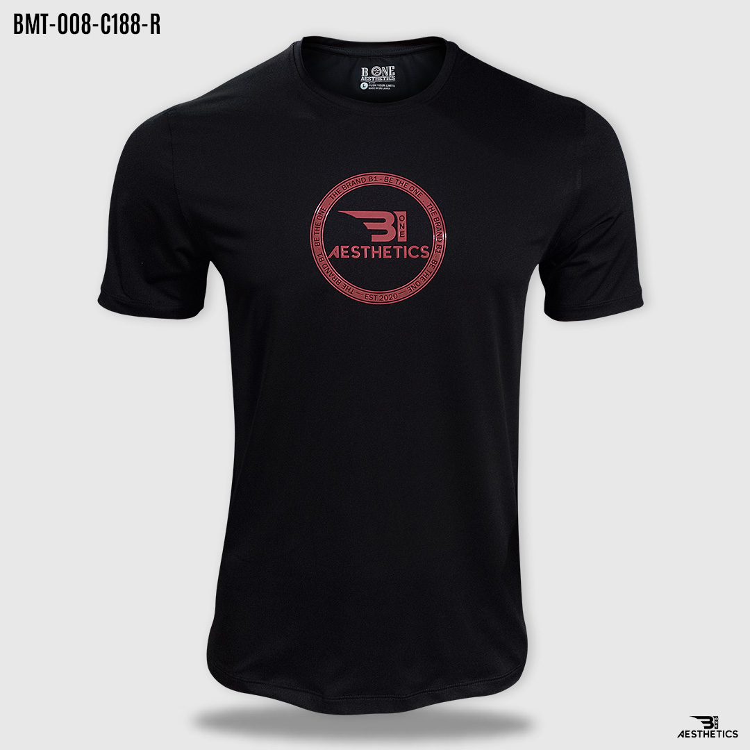 back to black flex red print t-shirt