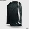 men's side full stripe gray short