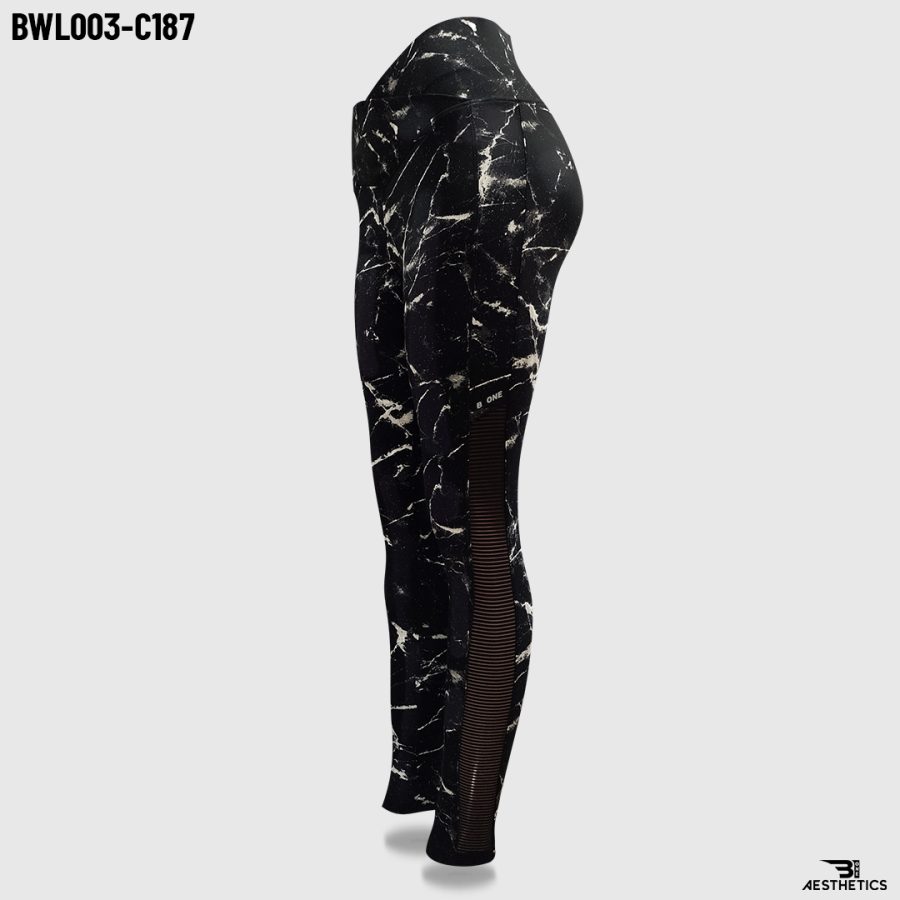 black color splash women's legging