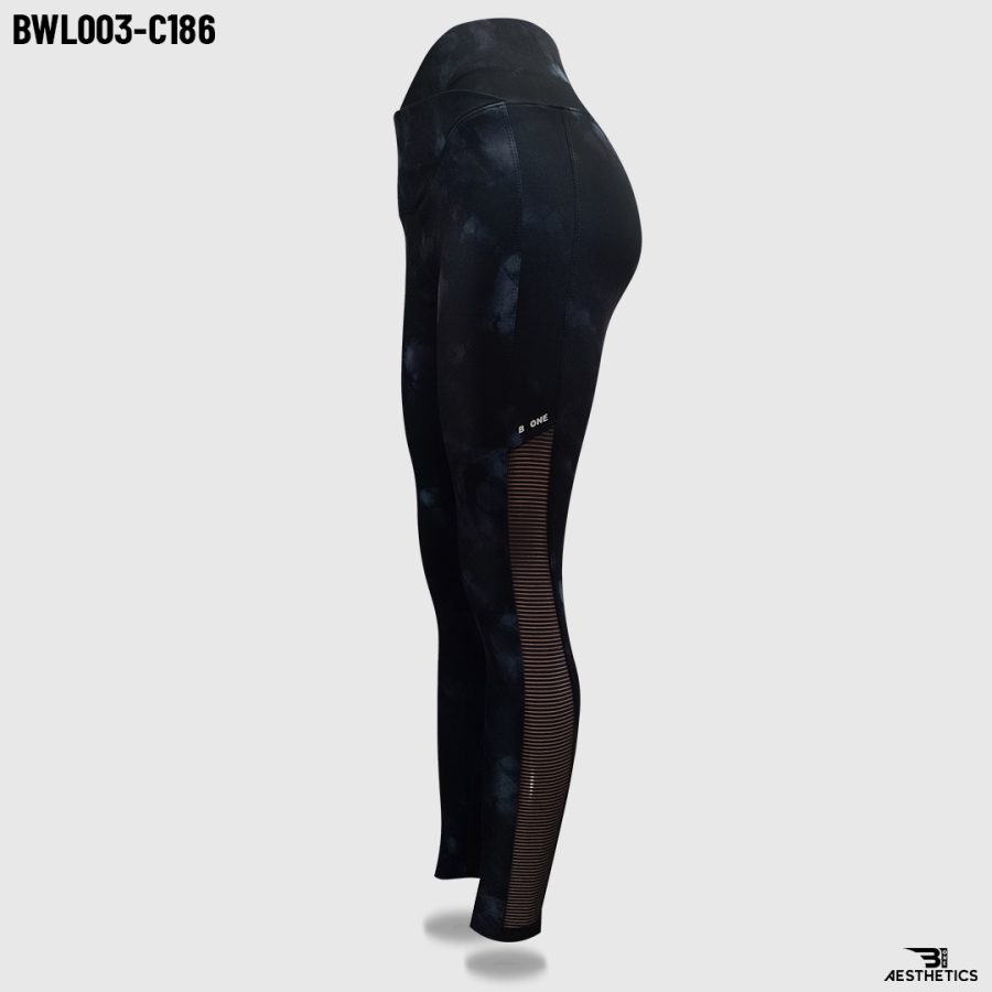 black night sky women's legging