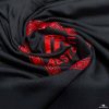 long sleeve print t shirt red