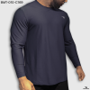 dark greyish purple long sleeve crew neck t shirt