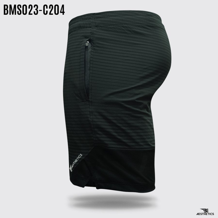 bms023 c204 mesh zipper pocket short