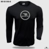 long sleeve print t shirt ash