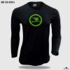 long sleeve print t shirt green