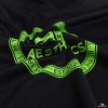 long sleeve print t shirt green