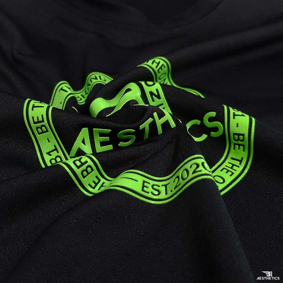 long sleeve print t shirt green