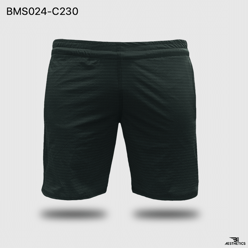 stripe vent zipper pocket short