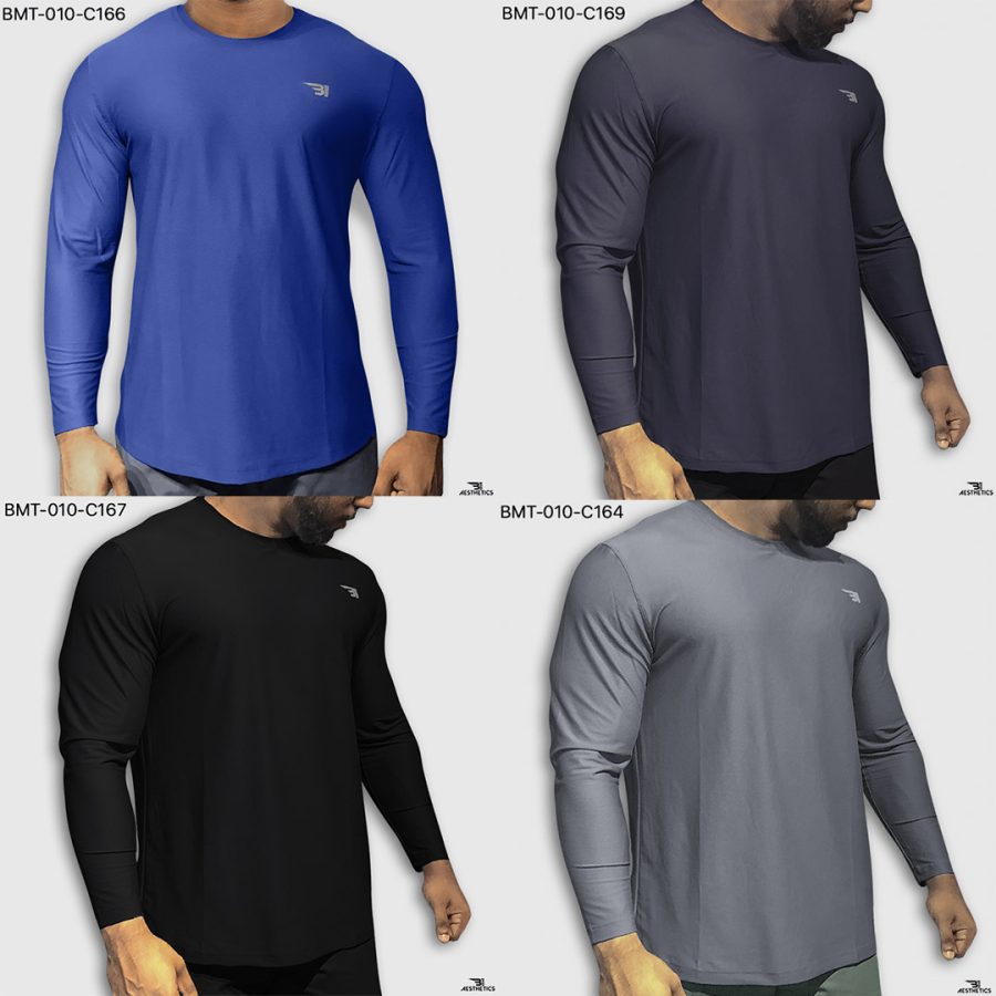 Dark Greyish Purple Long Sleeve T-Shirt | BMT010-C169 - Image 2