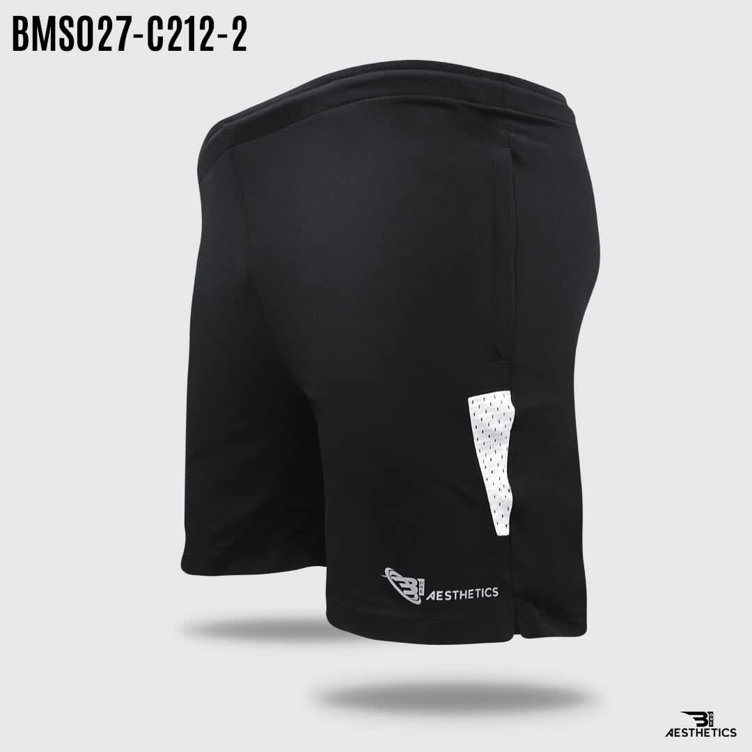 white contrast black zipper short