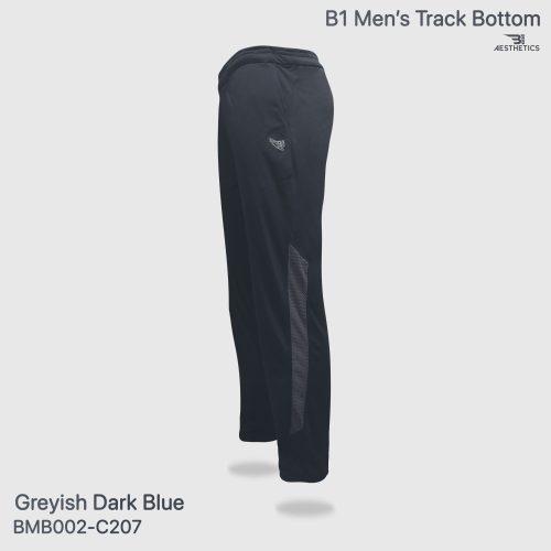 greyish blue track bottom