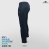 dark blue zipper pocket bottom